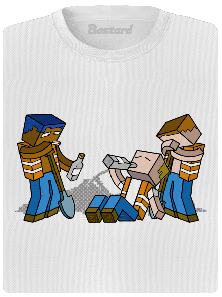 Real Minecraft dámské sportovní tričko White