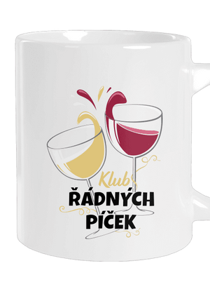 Klub řádných píček velký hrnek White
