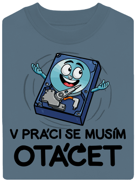 Musím se otáčet unisex mikina bez kapuce Nordic Blue