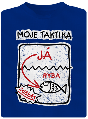 Rybářská taktika pánské sportovní tričko Royal Blue Mal