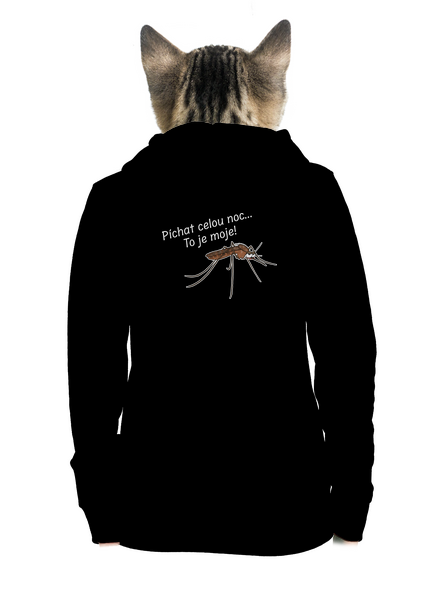 Komár s výdrží dámská mikina na zip Black