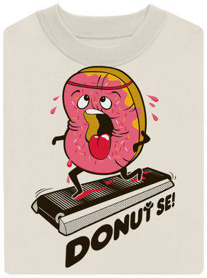 Donuť se unisex mikina bez kapuce Off White