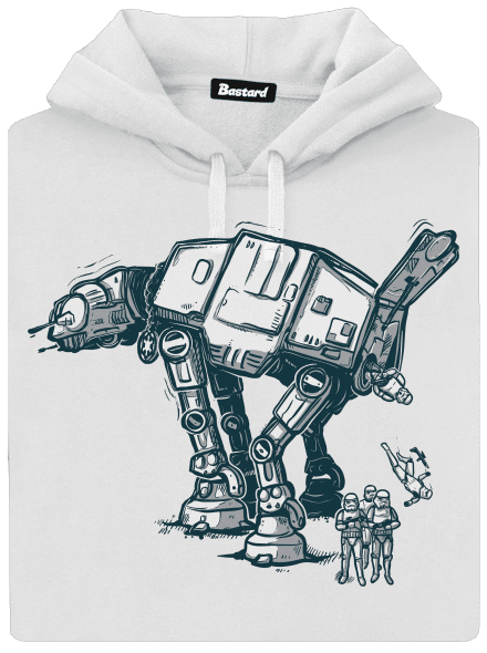 AT-AT dámská mikina klokanka White