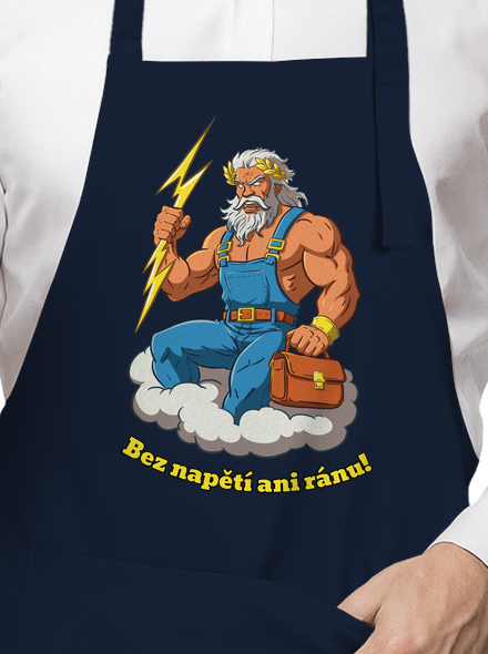 Bez napětí ani ránu zástěra Navy