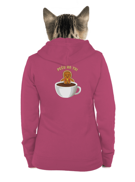 Peču na to! dámská mikina na zip Magenta