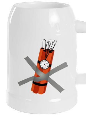 Dynamit půllitr White