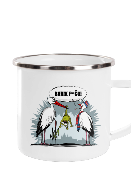 Banik p*čo! plecháček White