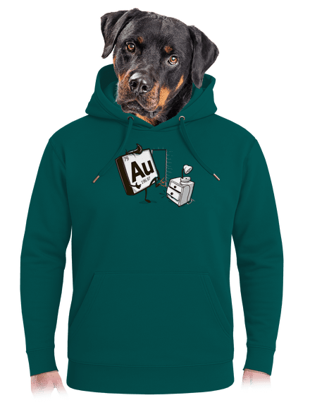 Au unisex mikina premium Emerald Green