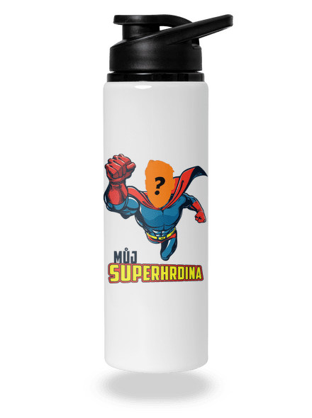 Můj superhrdina lahev na vodu White