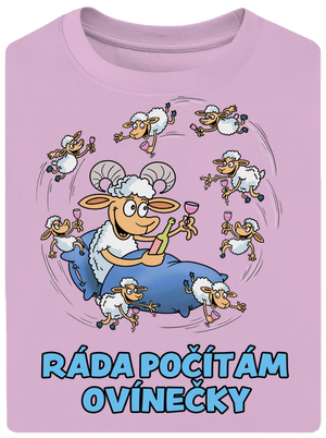 Počítám ovínečky unisex tričko oversized Orchid