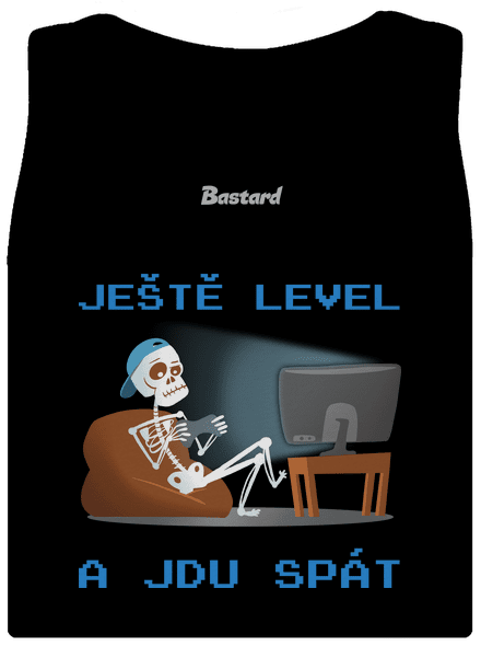 Ještě level dámské tílko klasické Black