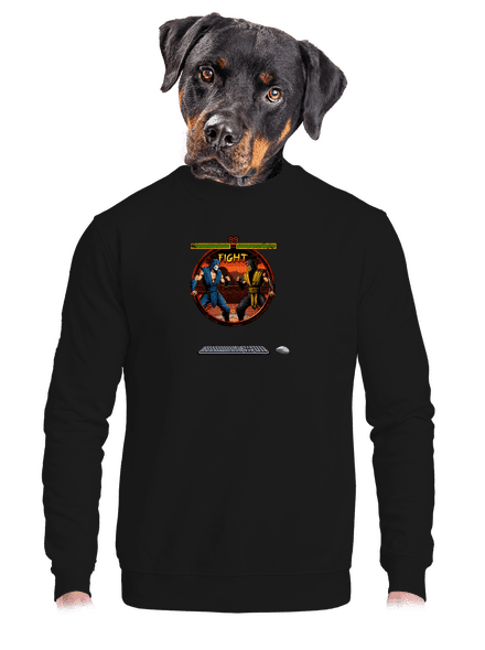B17: Mortal Kombat unisex mikina bez kapuce Black