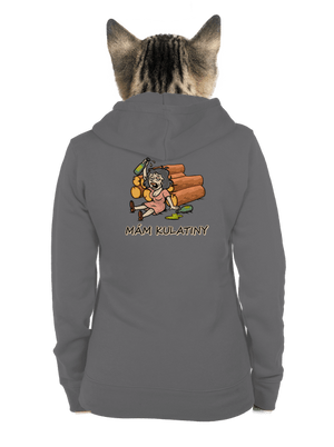 Mám kulatiny dámská mikina na zip Steel Gray