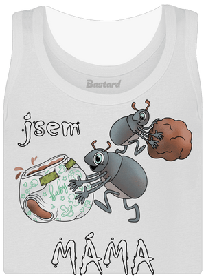 Jsem táta a máma dámské tílko klasické White