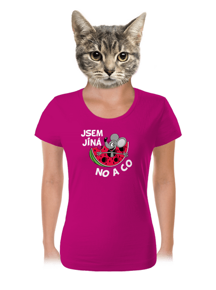Jsem jiná dámské tričko Fuchsia Red
