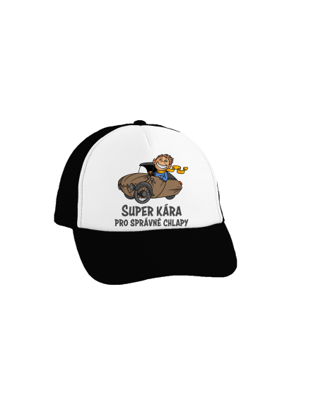 Velorex kšiltovka truckerka Black cap