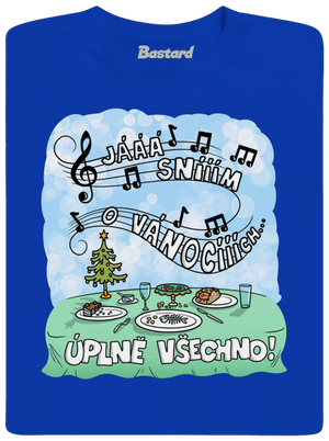 Sním o Vánocích pánské dlouhý rukáv Royal Blue