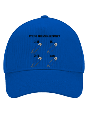 Evoluce spínacího špendlíku kšiltovka baseballka Bright Royal