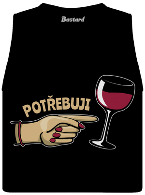 Rodinné potřeby dámské tílko volné Black