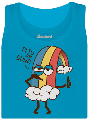 Piju jak duha dámské tílko klasické Blue Atol