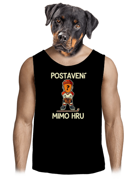 Postavení mimo hru pánské tílko Black