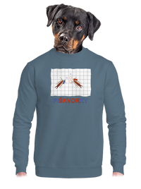 unisex mikina bez kapuce