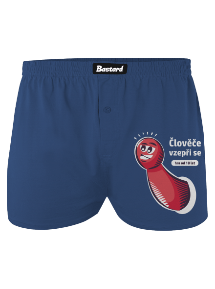 Člověče vzepři se pánské trenky Blue