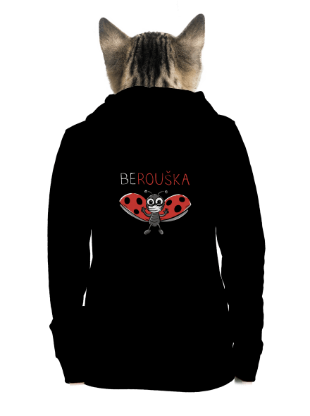 Berouška dámská mikina na zip Black