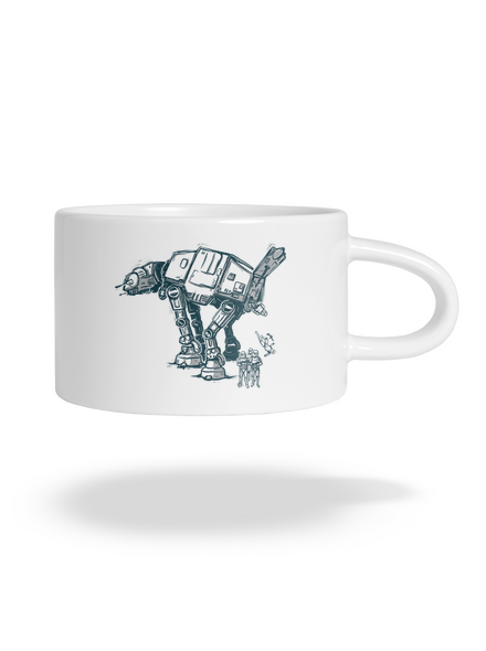 AT-AT hrnek makronka White