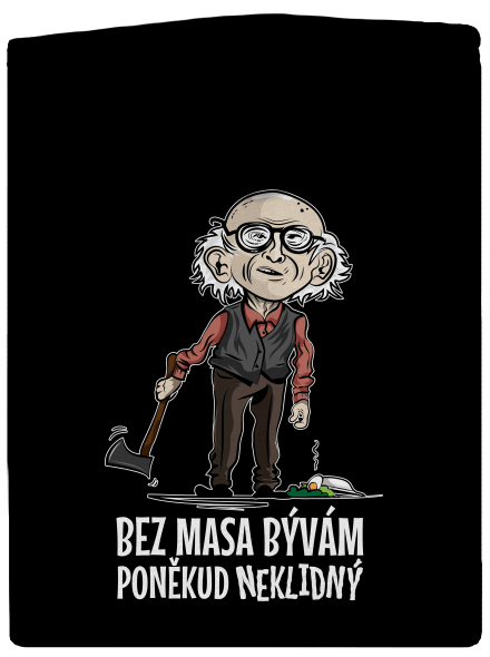 Neklidný bez masa dámská mikina na zip Black