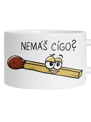 Cígo a oheň hrnek makronka White