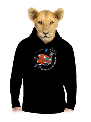 Tvrdě za vítězstvím dětská mikina klokanka Black