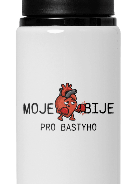Moje srdce bije lahev na vodu White