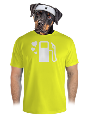 Plnou prosím pánské sportovní tričko Neon Yellow