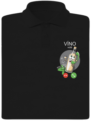 Bílé víno volá pánská polokošile Black