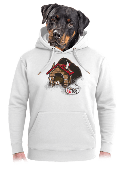 Bulldog unisex mikina premium Snowwhite