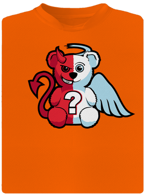 Anděl vs. ďábel dětské sportovní tričko Neon Orange