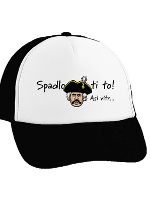 Spadlo ti to kšiltovka truckerka Black cap