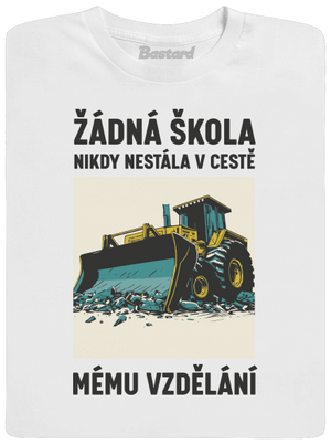 Žádná škola dětské tričko White