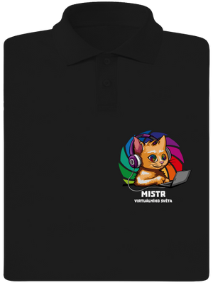 Mistr virtuálního světa pánská polokošile Black