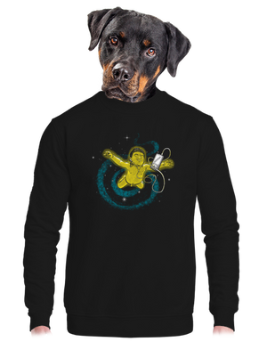 unisex mikina bez kapuce