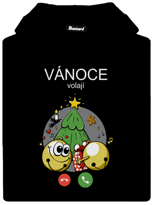 Vánoce volají dámská mikina klokanka Black