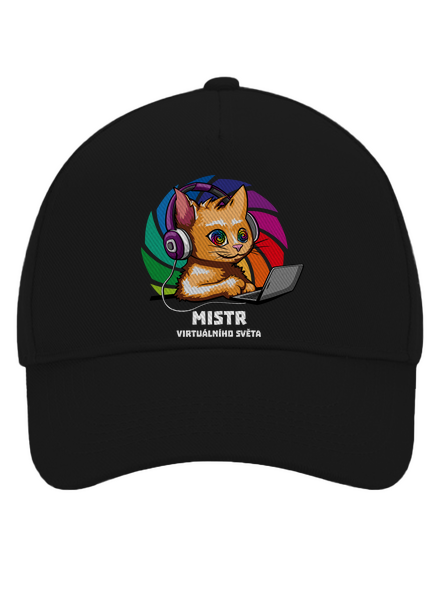 Mistr virtuálního světa kšiltovka baseballka Black
