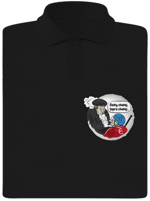 Český hokej pánská polokošile Black
