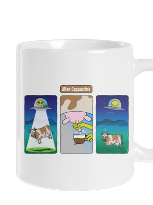Alien Cappuccino klasický hrnek White