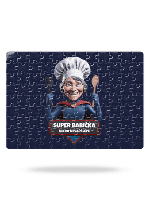 Super babička puzzle White