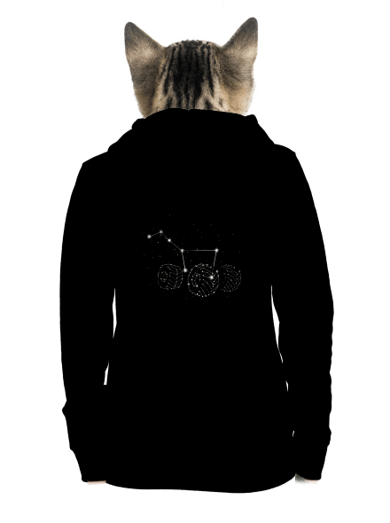 Velký vůz dámská mikina na zip Black