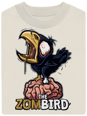 Zombird unisex mikina bez kapuce Off White