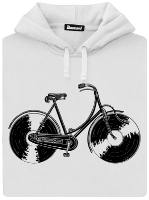 Gramofonové kolo dámská mikina klokanka White