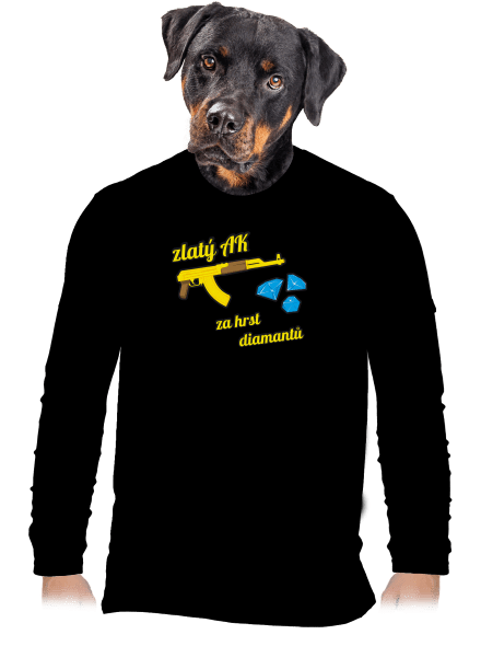 Zlatý AK pánské dlouhý rukáv Black